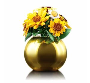 Sluban Flowers M38-P8062 Kytice slunečnic a kopretin ve váze